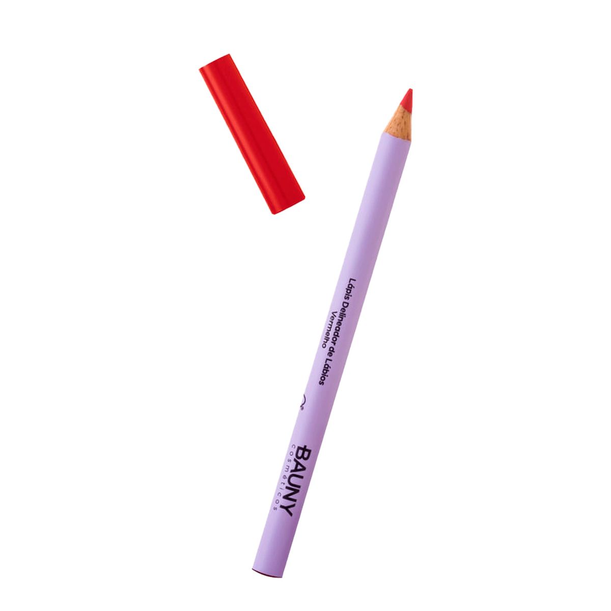 LÁPIS DELINEADOR PARA LABIOS COR VERMELHO BAUNY 1,1G