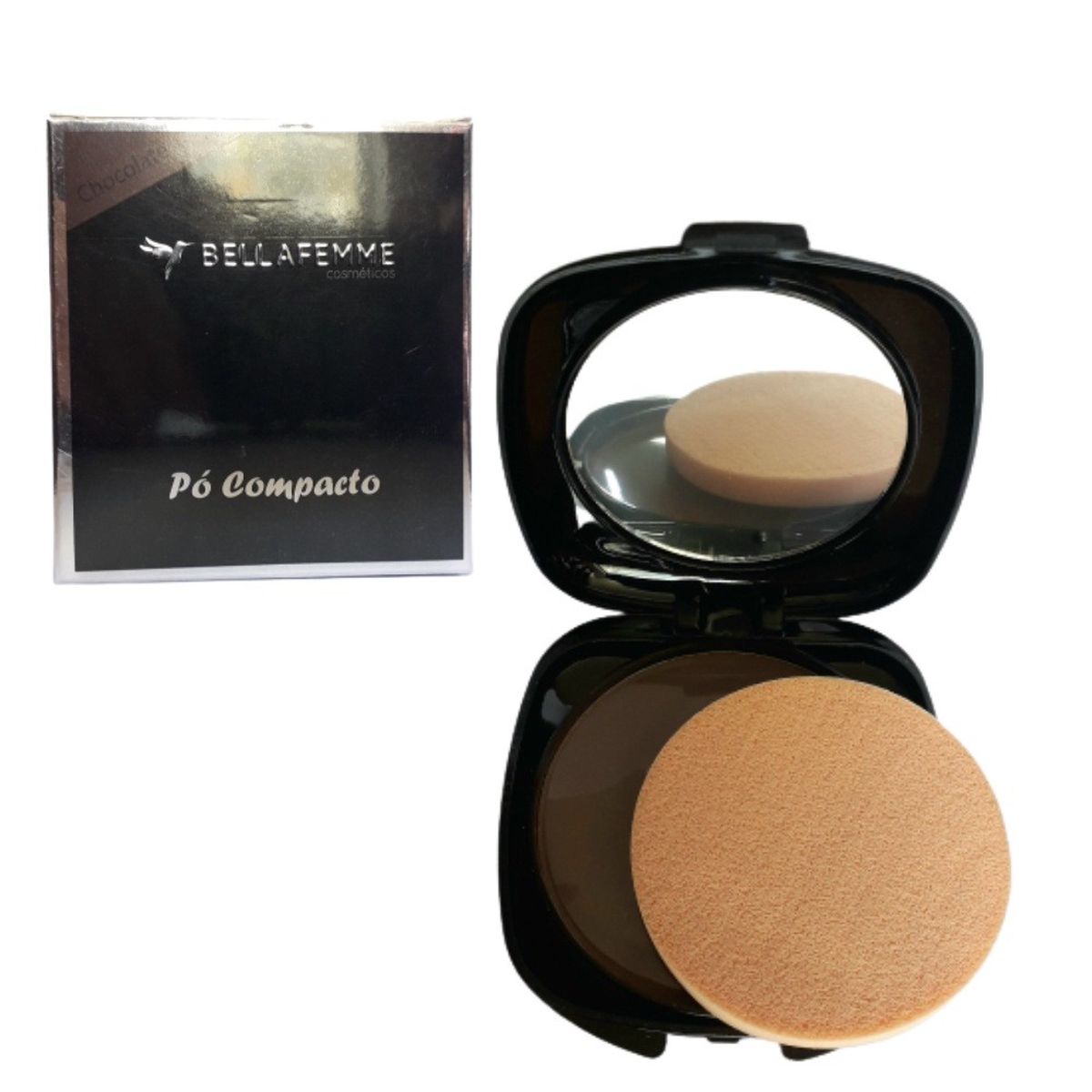 PO COMPACTO BELLA FEMME TRANSLUCIDO BF10037