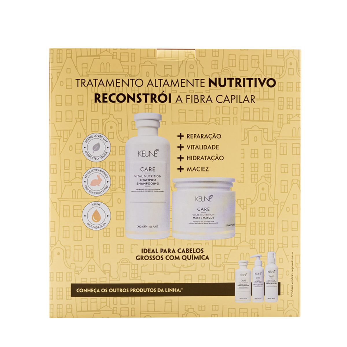 KIT SHAMPOO E CONDICIONADOR NUTRIÇÃO INTENSA KEUNE