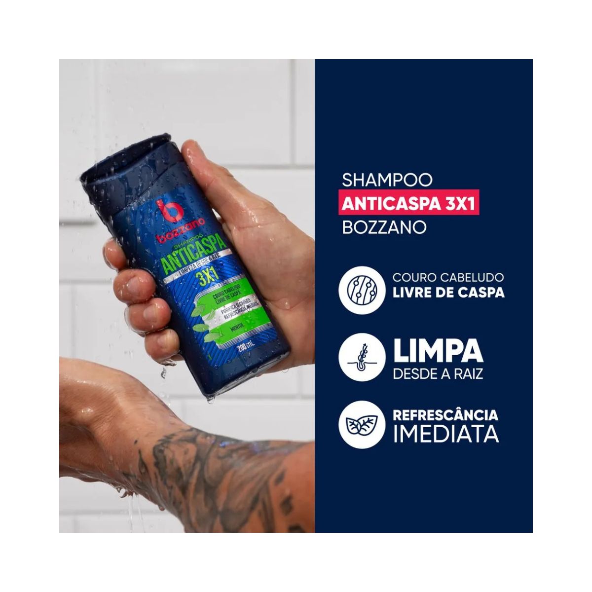 SHAMPOO ANTICASPA BOZZANO 200ML