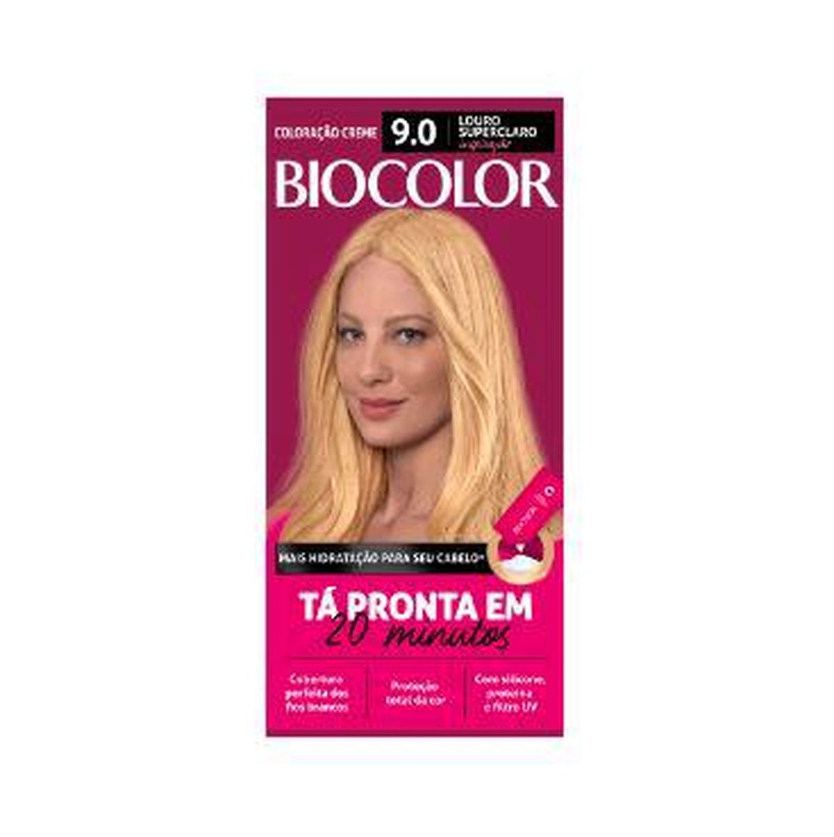 TINTA  DE CABELO BIOCOLOR 9.0 LOURO SUPER CLARO