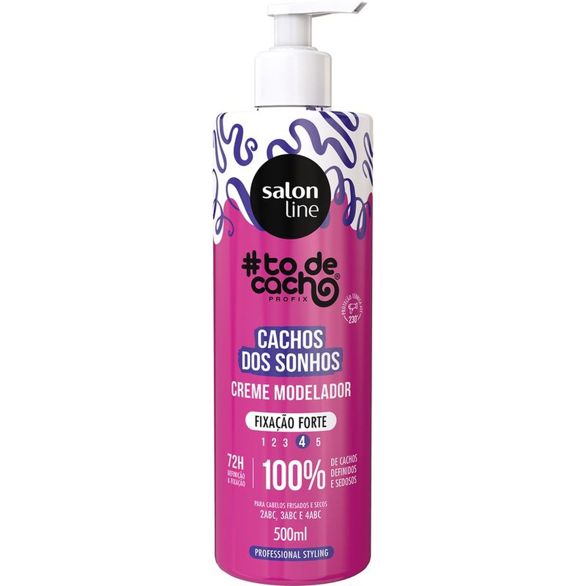 CREME #TODECACHO MODELADOR CONDICIONADOR CACHOS DOS SONHOS FIX FORTE SALON LINE