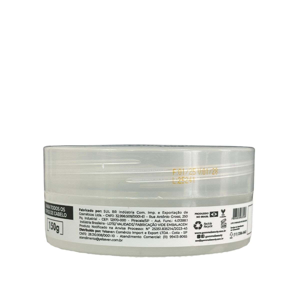 PASTA MODELADORA TRANSPARENTE GOMMA YELSEW 150G