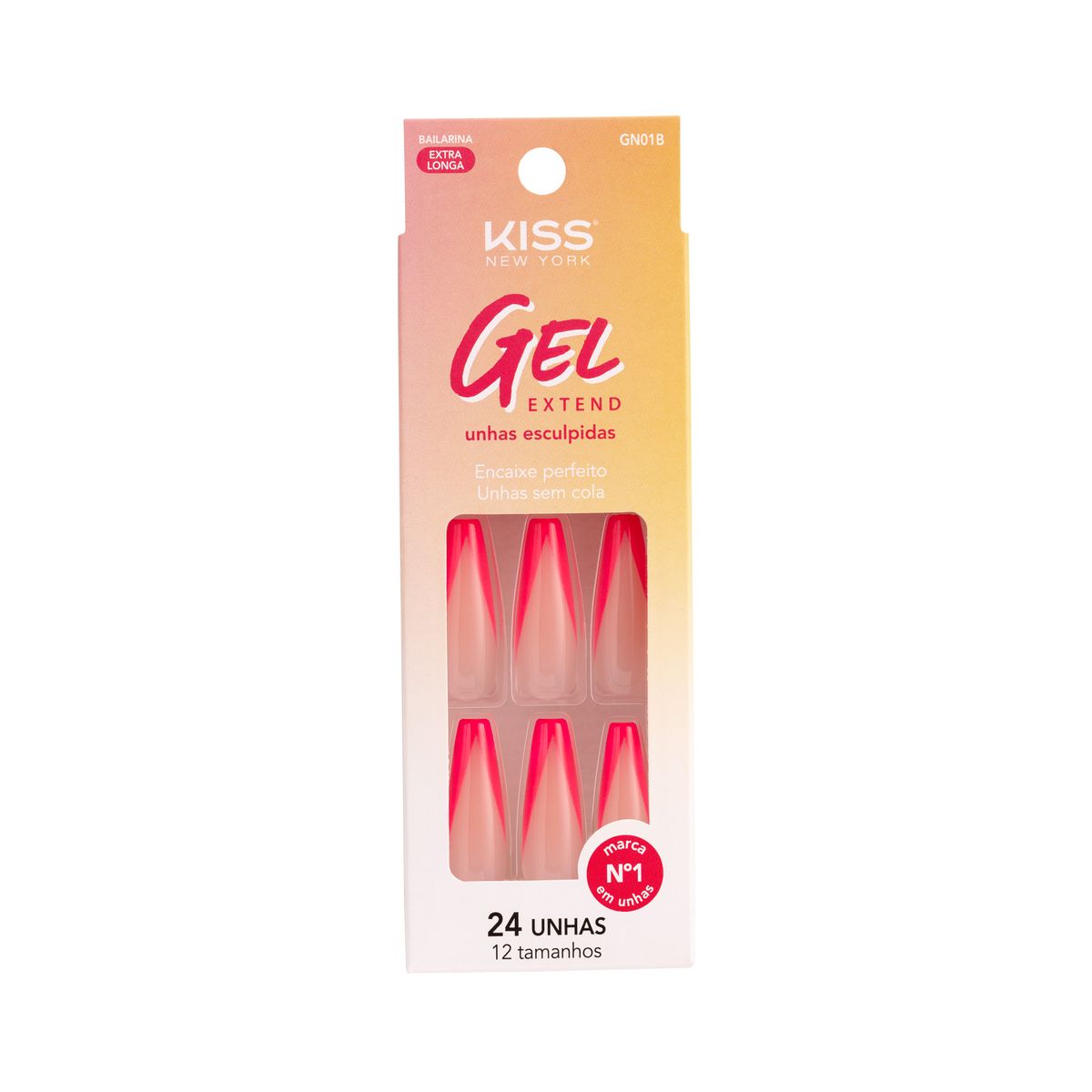 UNHAS POSTIÇAS GEL EXTEND FABULOUS KISS NEW YORK