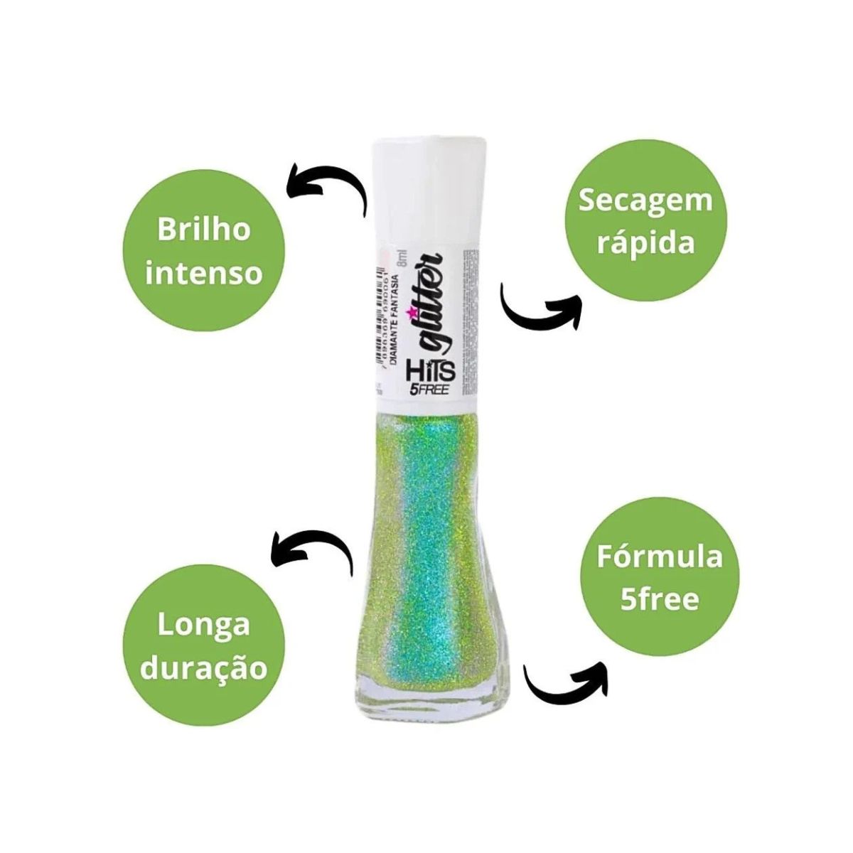 ESMALTE GLITTER DIAMANTE FANTASIA HITS