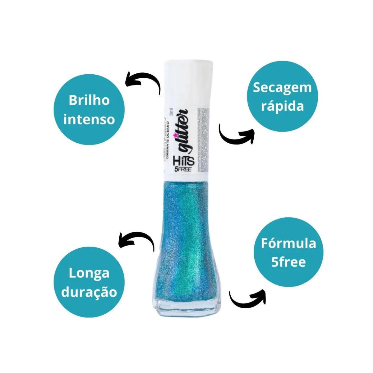 ESMALTE GLITTER DIAMANTE OCEANO HITS