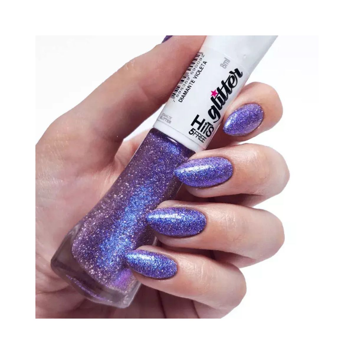 ESMALTE GLITTER DIAMANTE VIOLETA HITS