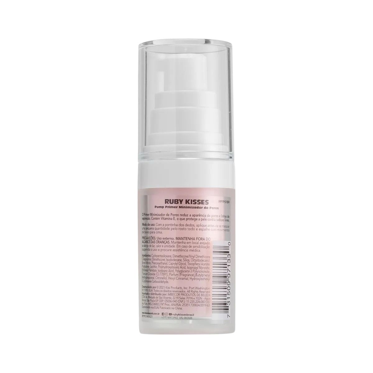 RUBY KISSES PUMP PRIMER - MINIMIZADOR DE POROS