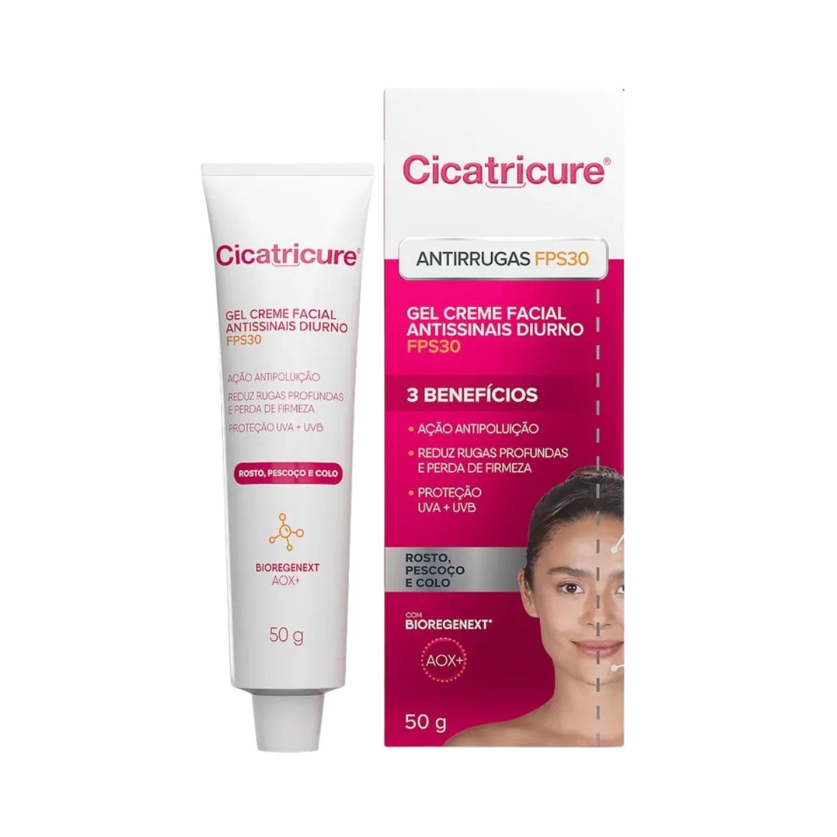GEL CREME DIURNO ANTISSINAIS FPS30 CICATRICURE 50G