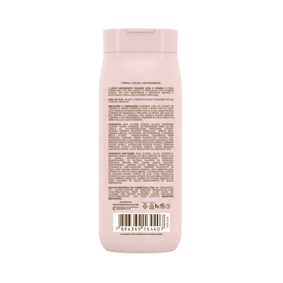 LOÇÃO DESODORANTE COLÁGENO HIDRAMAIS 200ML