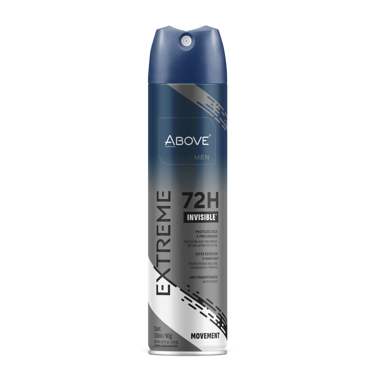 DESODORANTE AEROSOL EXTREME MOVEMENT MASCULINO ABOVE 150ML