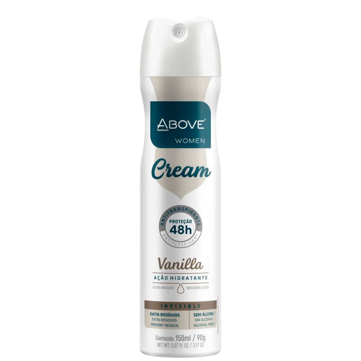 DESODORANTE AEROSOL CREAM VANILA FEMININO ABOVE 150ML