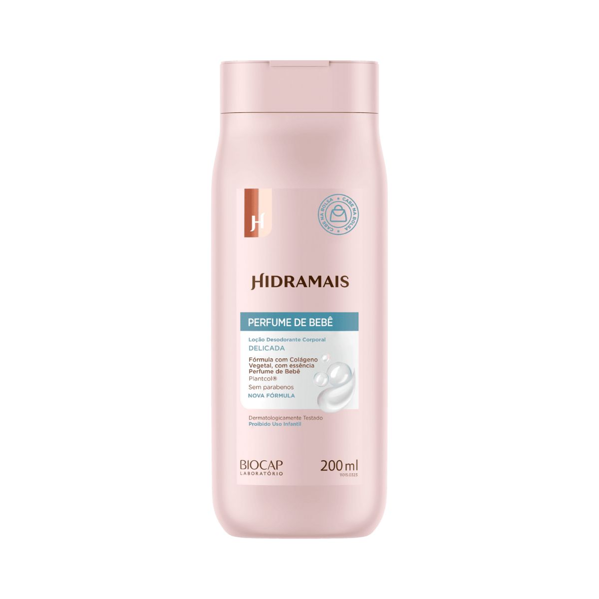 LOÇÃO DESODORANTE PERFUME DE BEBÊ HIDRAMAIS 200ML