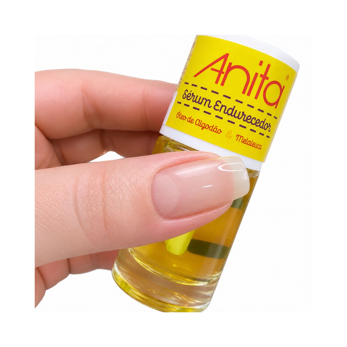 ESMALTE SÉRUM ENDURECEDOR DE UNHAS ÓLEO DE ALGODÃO E MELALEUCA  ANITA 10ML