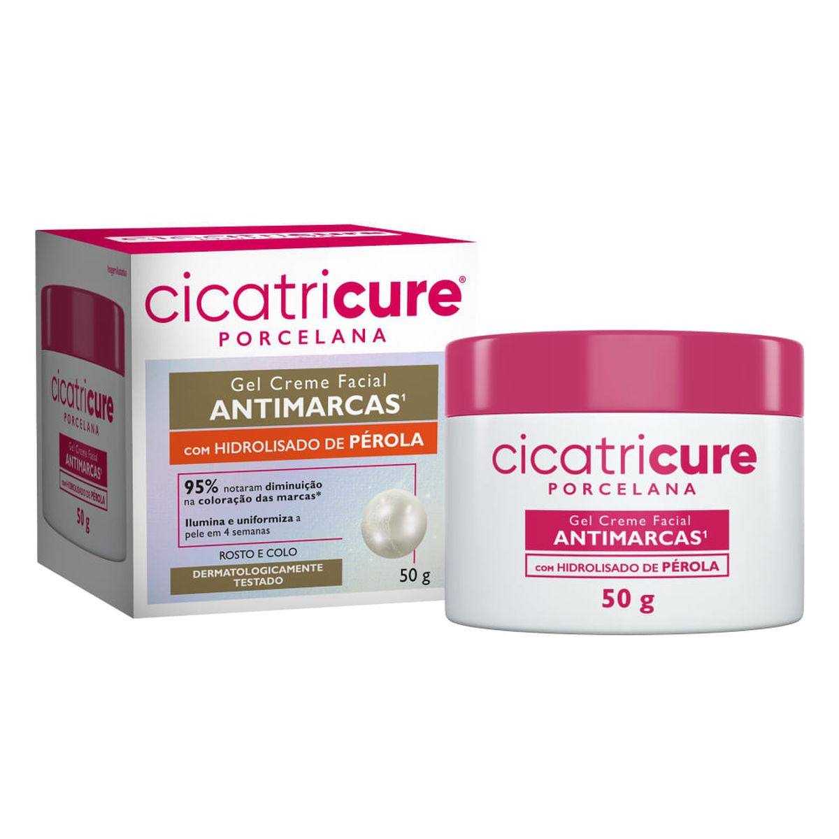GEL FACIAL CICATRICURE ANTIMARCAS PORCELANA 50GR
