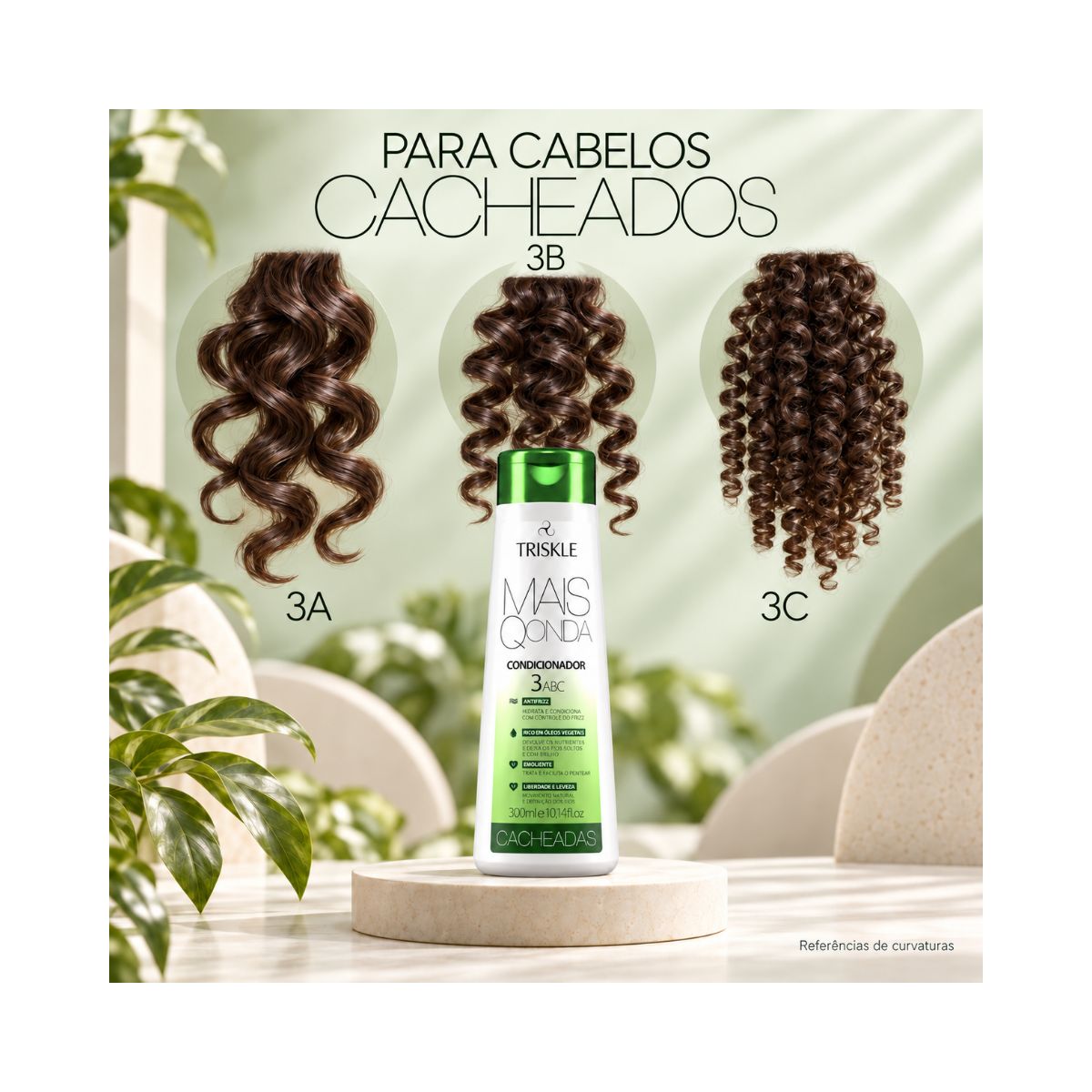 CONDICIONADOR MAISQONDA CACHEADOS TRISKLE 300ML