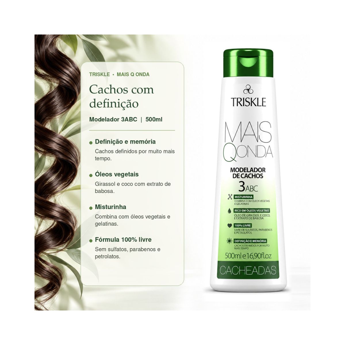 MODELADOR MAISQONDA CACHEADOS TRISKLE 500ML