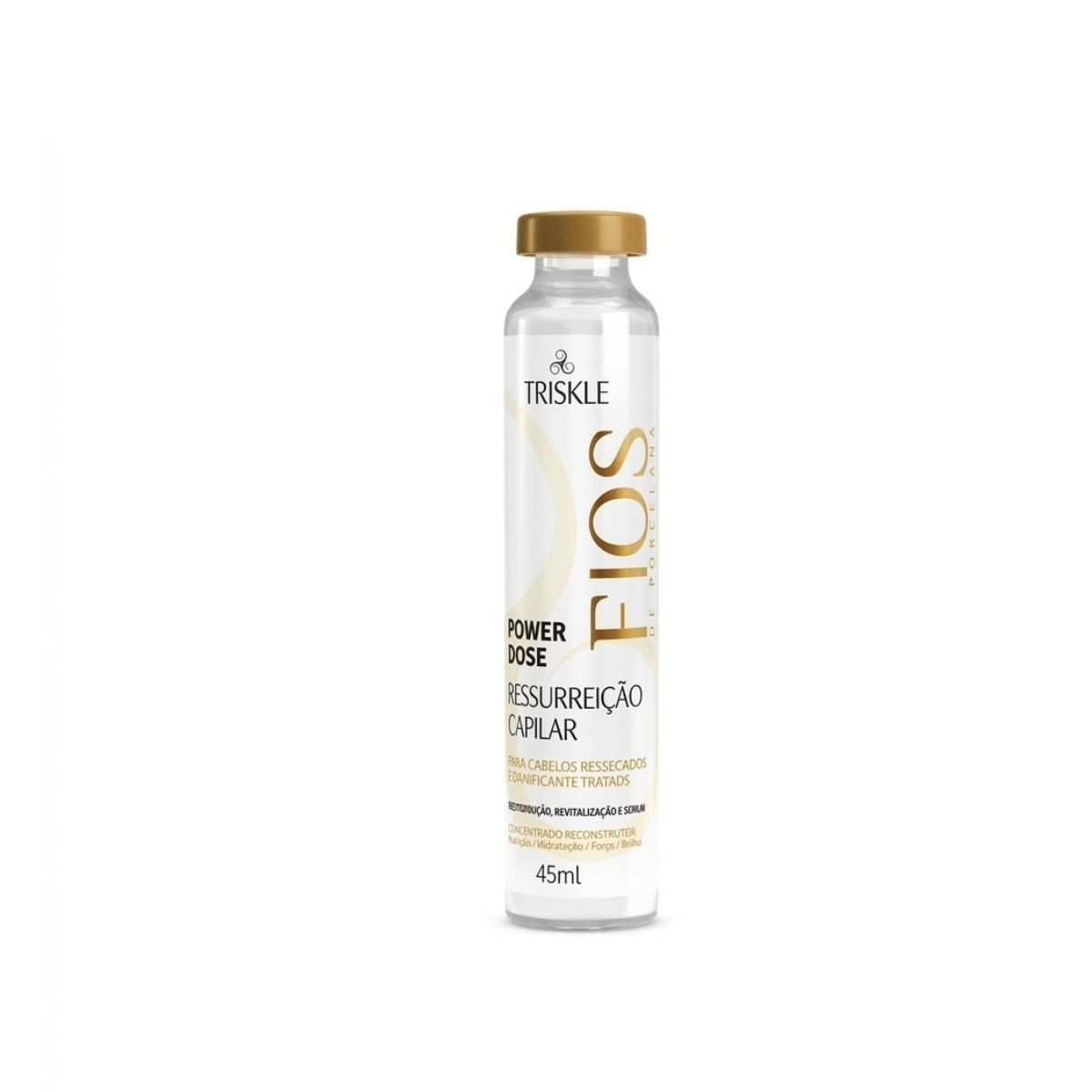 POWER DOSE FIOS DE PORCELANA RESSURREIÇAÕ CAPILAR TRISKLE 45ML