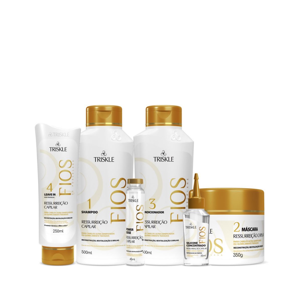 POWER DOSE FIOS DE PORCELANA RESSURREIÇAÕ CAPILAR TRISKLE 45ML