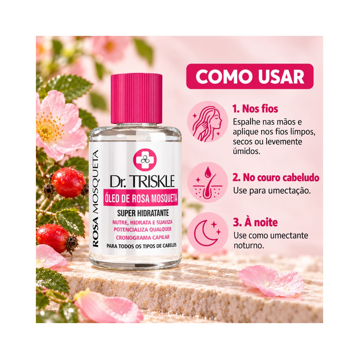 OLEO DE ROSA MOSQUETA TRISKLE 10ML