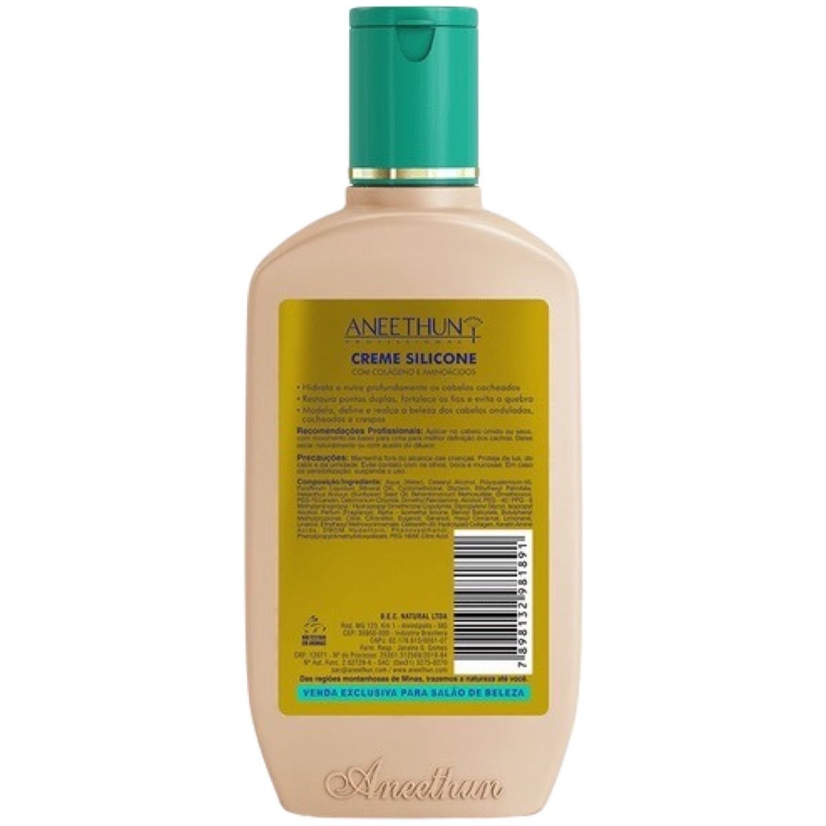 CREME DE SILICONE CACHOS LINHA A ANEETHUN 250ML