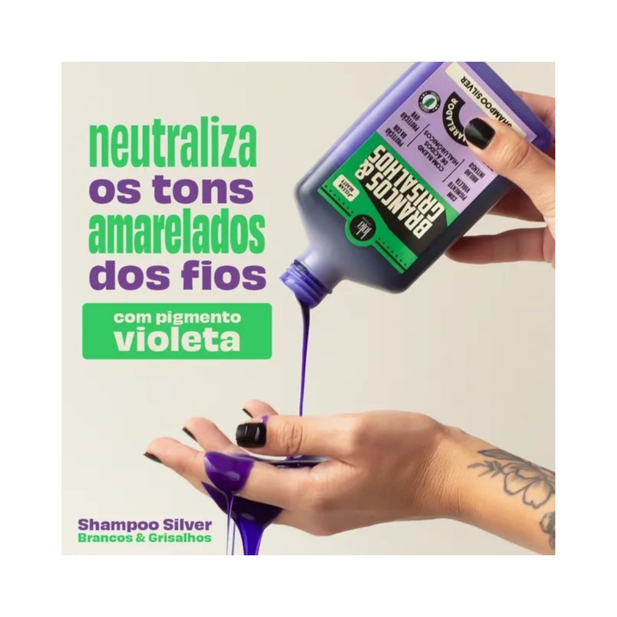 SHAMPOO HIDRATANTE BRANCOS E GRISALHOS LOLA COSMETICS 250ML