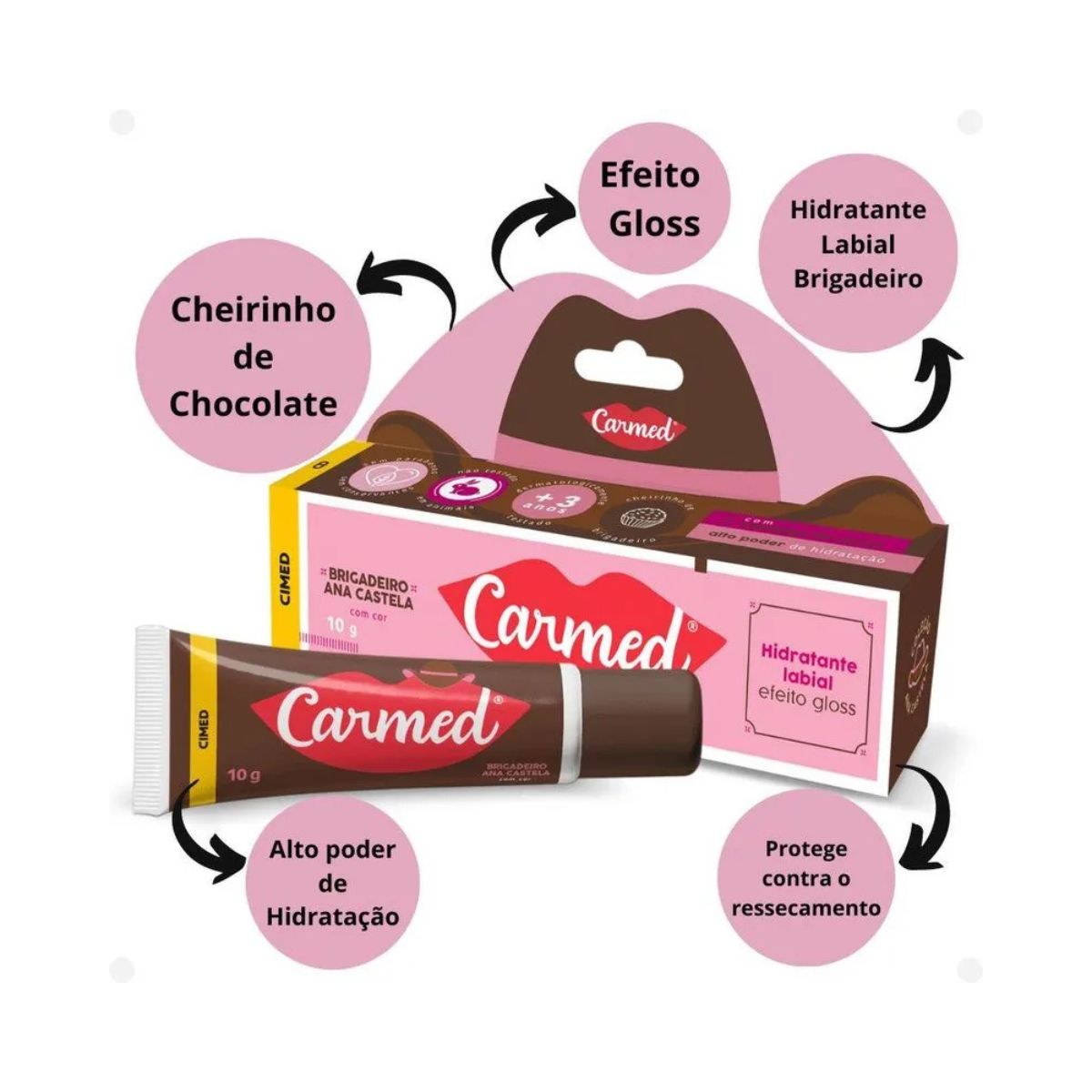 HIDRATANTE LABIAL CARMED BRIGADEIRO ANA CASTELA 10G