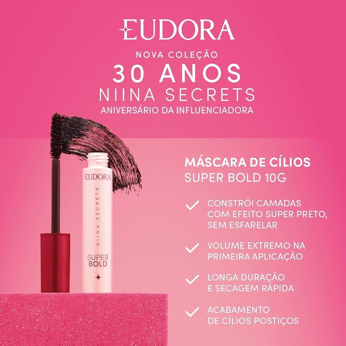 MASCARA CILIOS SUPER BOLD NIINA 10GR