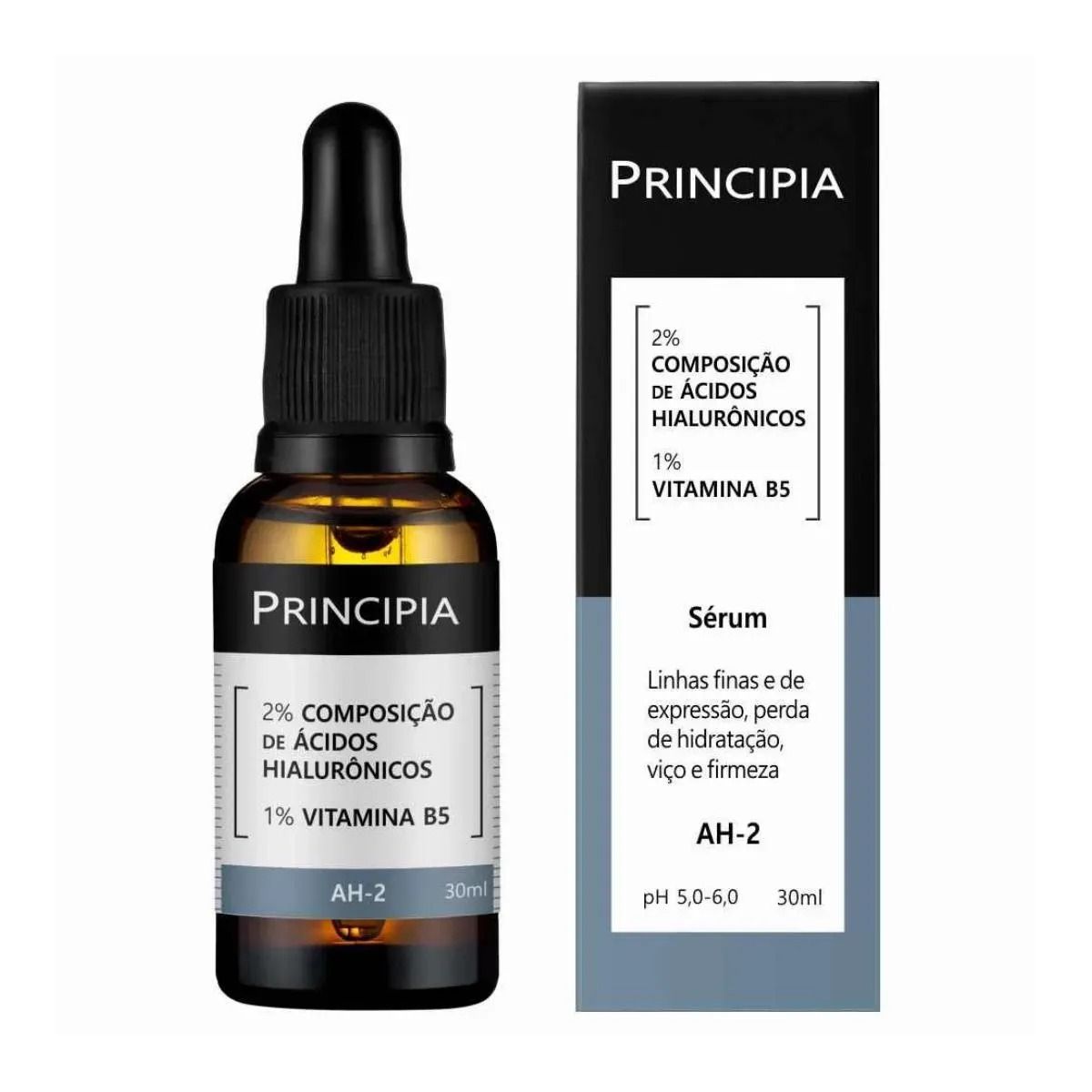 SÉRUM AH-2 ÁCIDOS HIALURÔNICO + VIT B5 PRINCIPIA 30ML