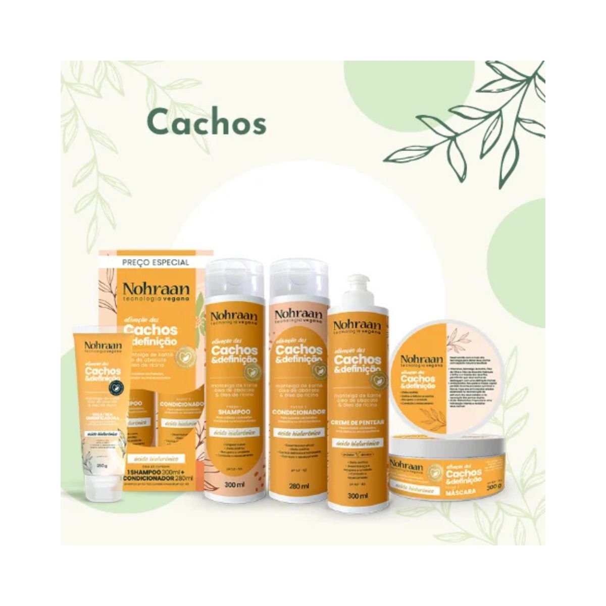 CONDICIONADOR ATIVAÇÃO DOS CACHOS NOHRAAN 280ML