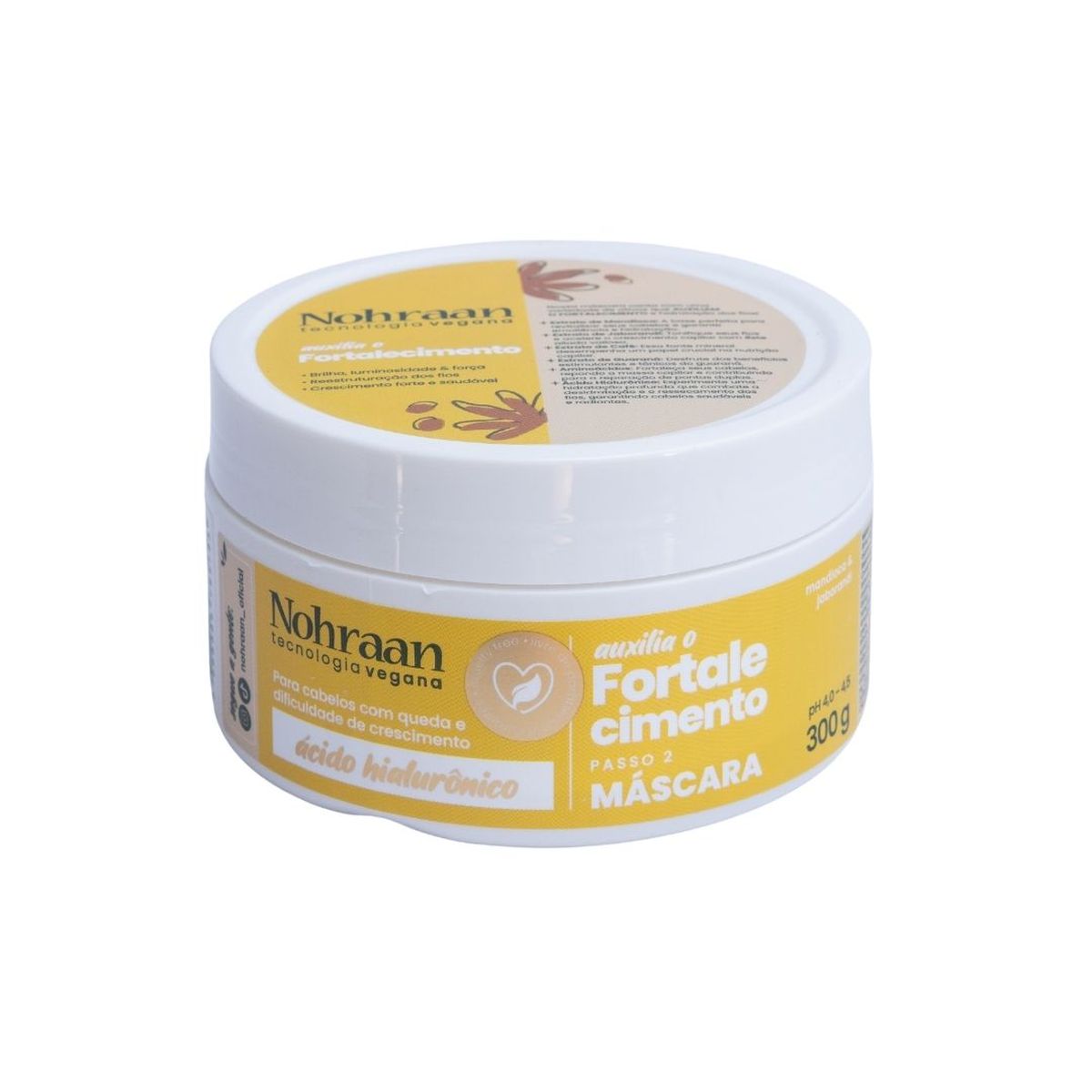 MÁSCARA DE FORTALECIMENTO NOHRAAN 300G