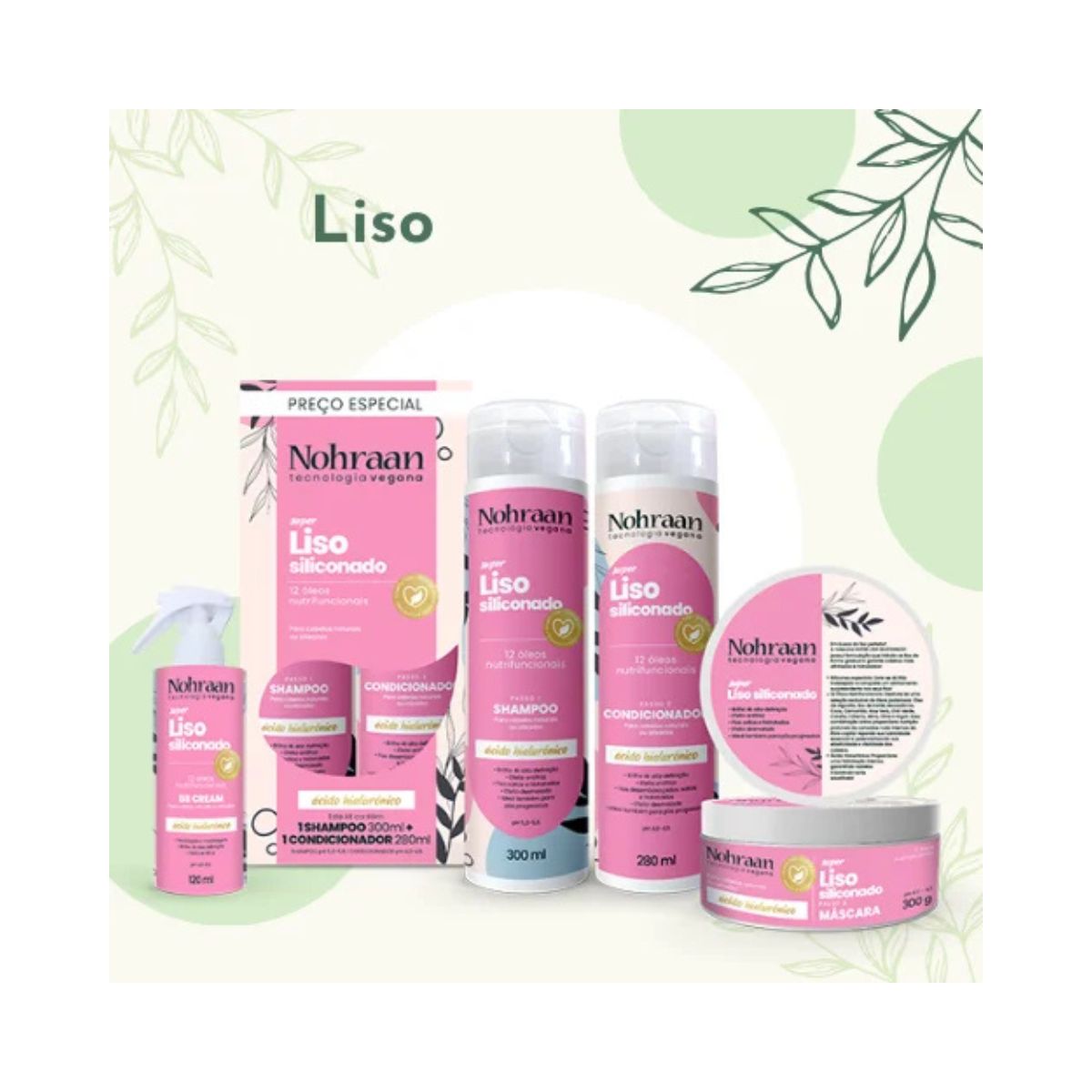 SHAMPOO SUPER LISO NOHRAAN 300ML