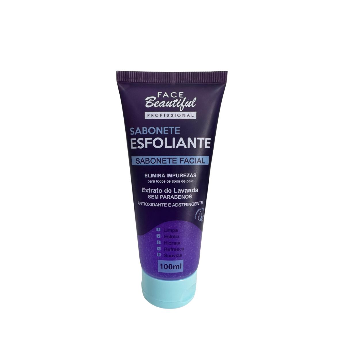 SABONETE FACIAL ESFOLIANTE DE LAVANDA FACE BEAUTIFUL 100ML