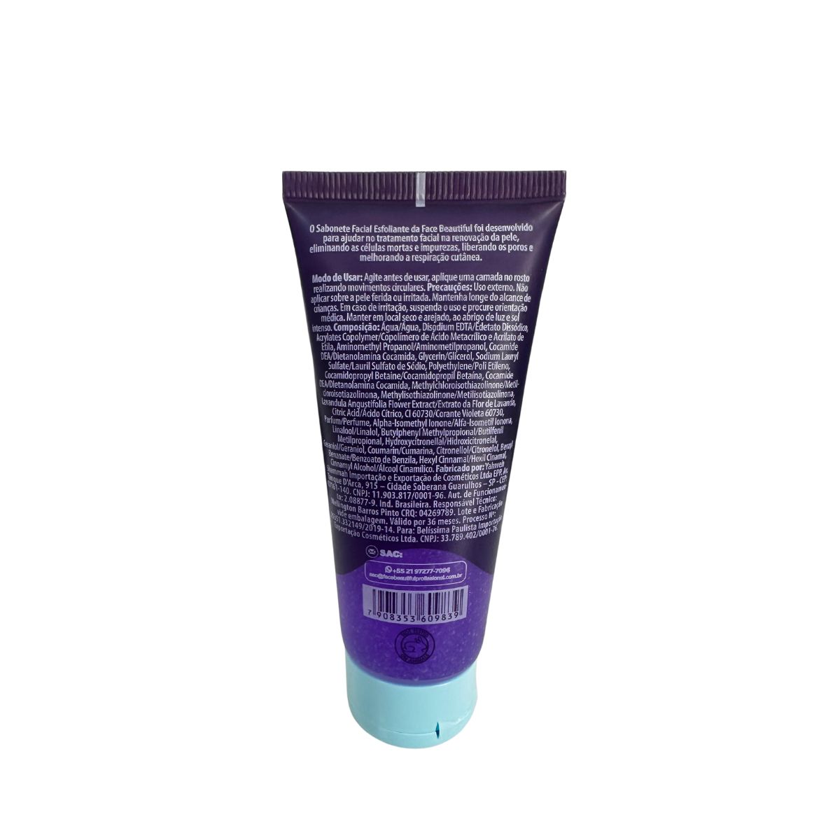 SABONETE FACIAL ESFOLIANTE DE LAVANDA FACE BEAUTIFUL 100ML
