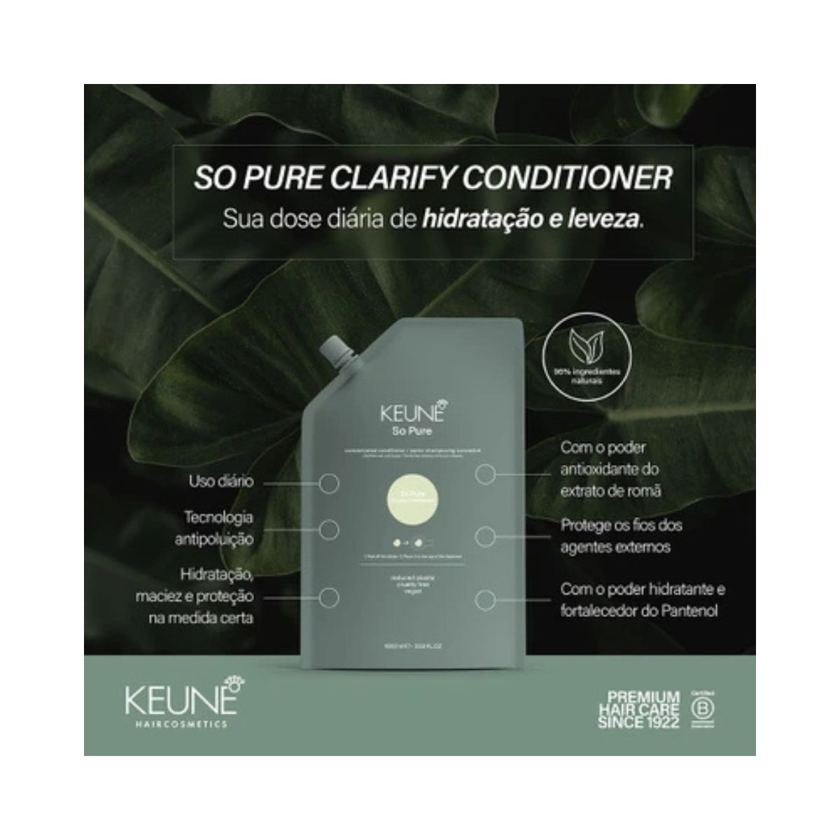 CONDICIONADOR SO PURE CLARIFY REFILL KEUNE 400ML