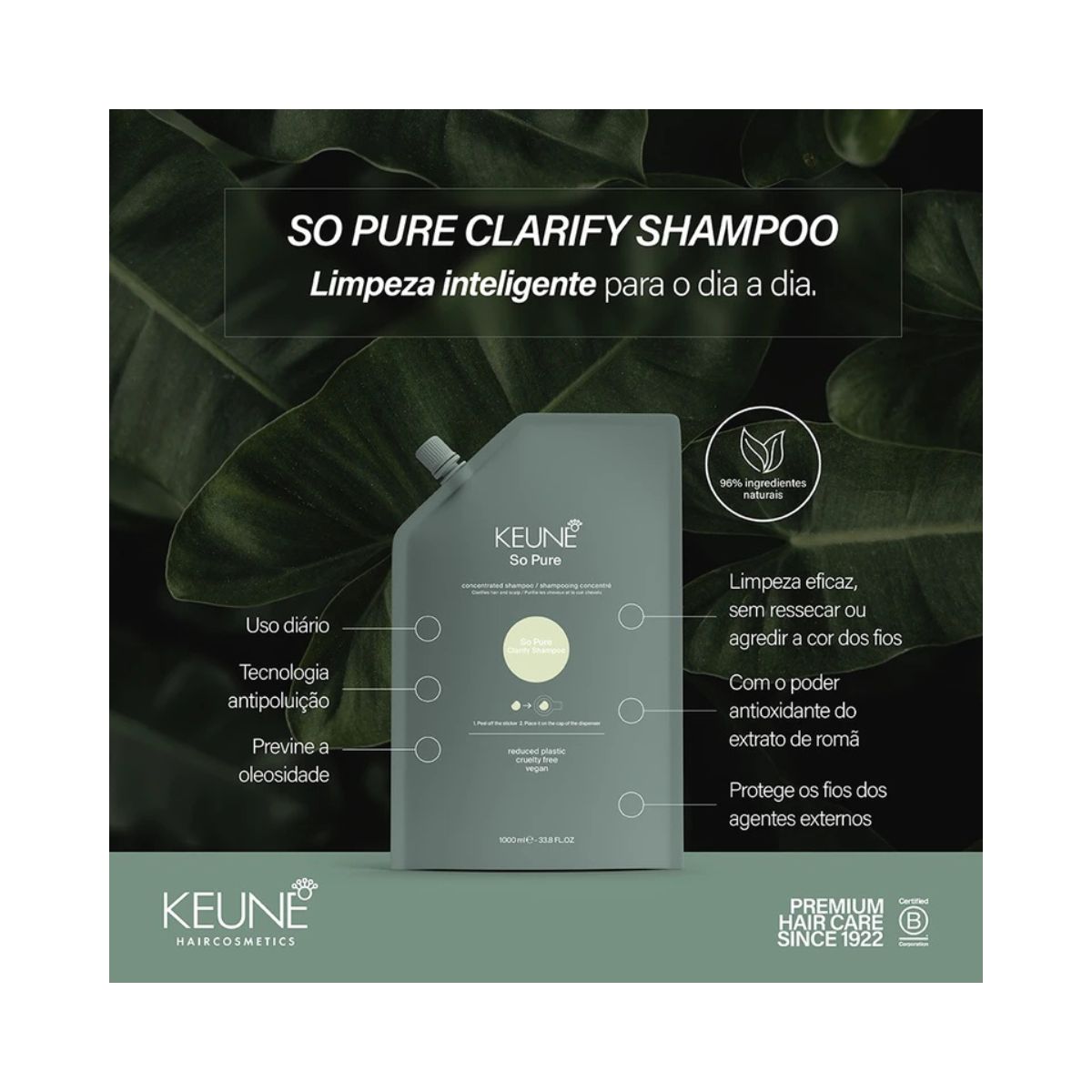 SHAMPOO SO PURE CLARIFY REFILL KEUNE 400ML