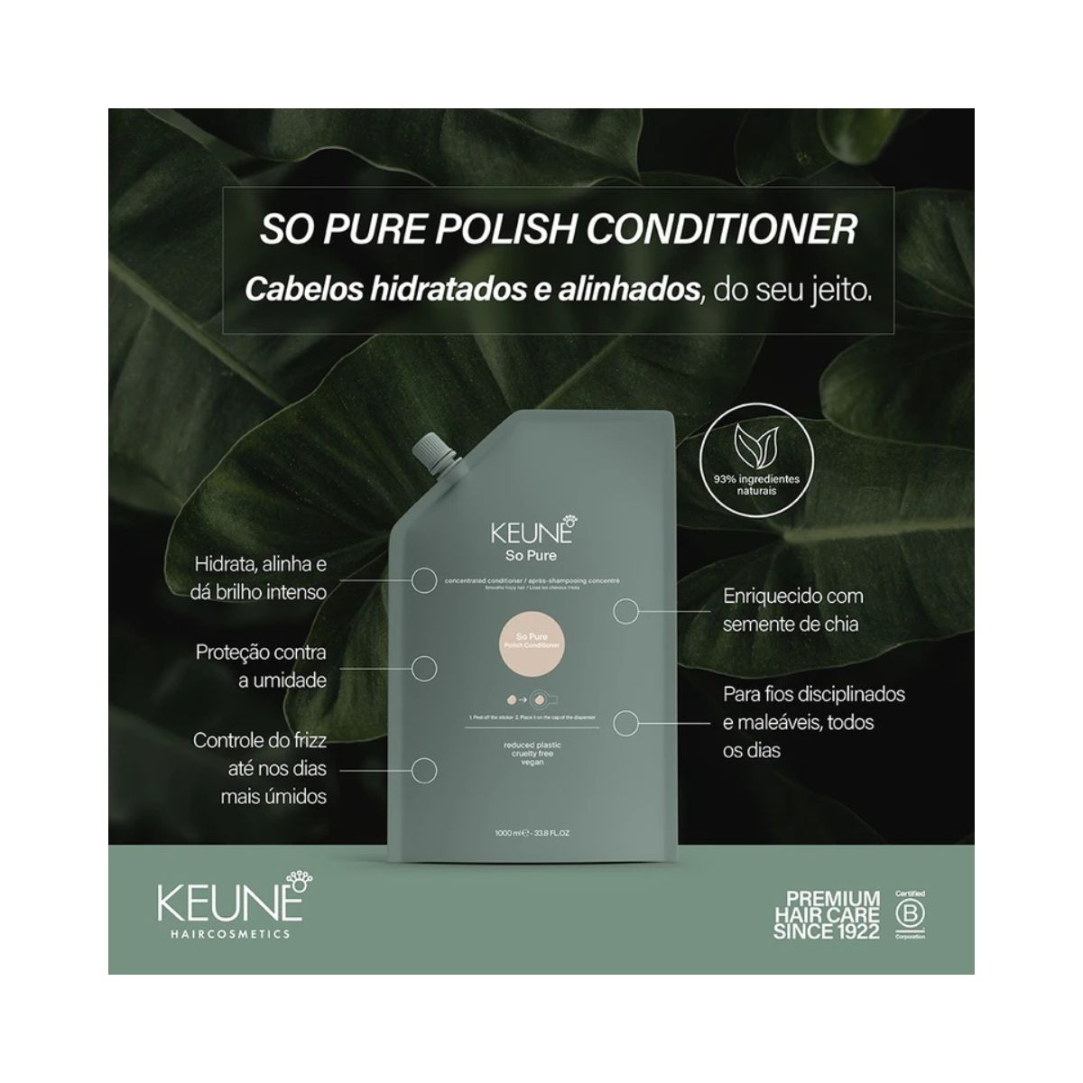 CONDICIONADOR SO PURE POLISH REFILL KEUNE 400ML