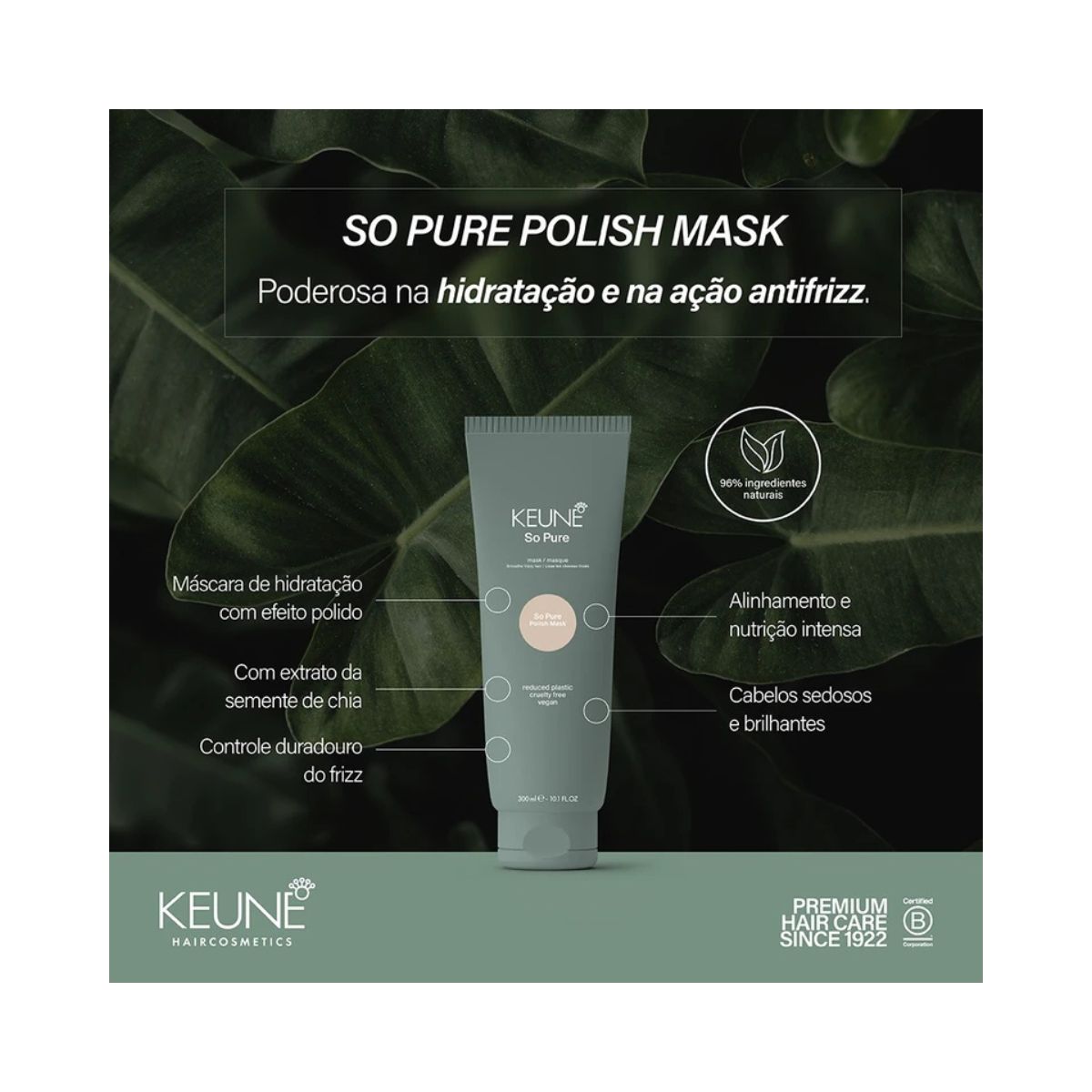 MÁSCARA SO PURE POLISH KEUNE 300GR