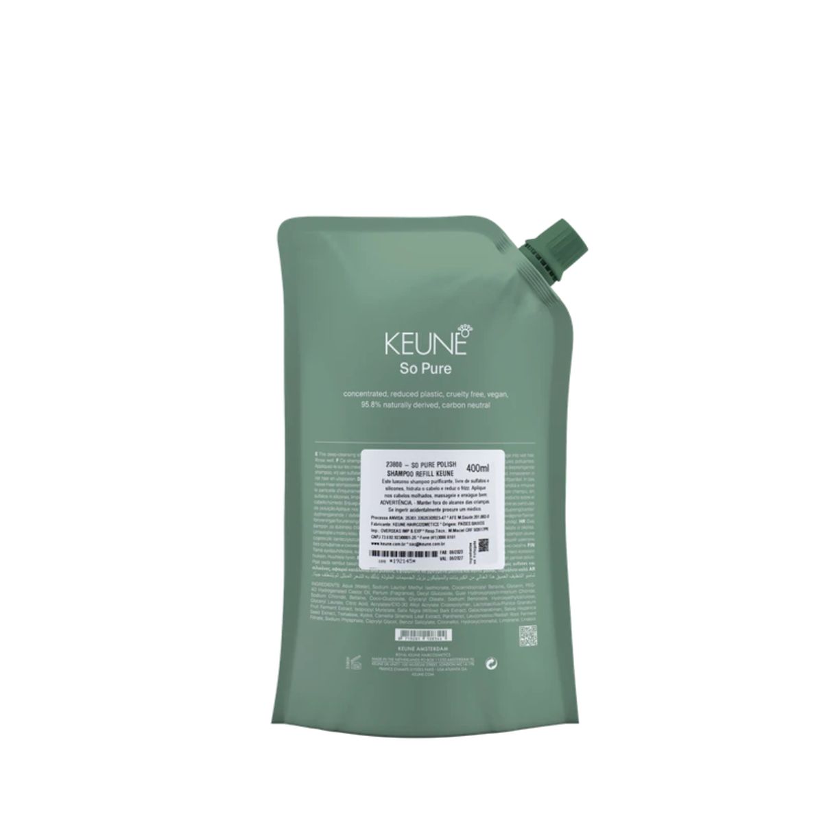 SHAMPOO SO PURE POLISH REFILL KEUNE 400ML