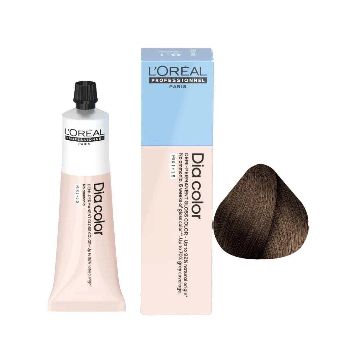 TONALIZANTE DIA COLOR 7.18 LOURO ACINZ MARROM LOREAL PROFESSIONNEL 60G