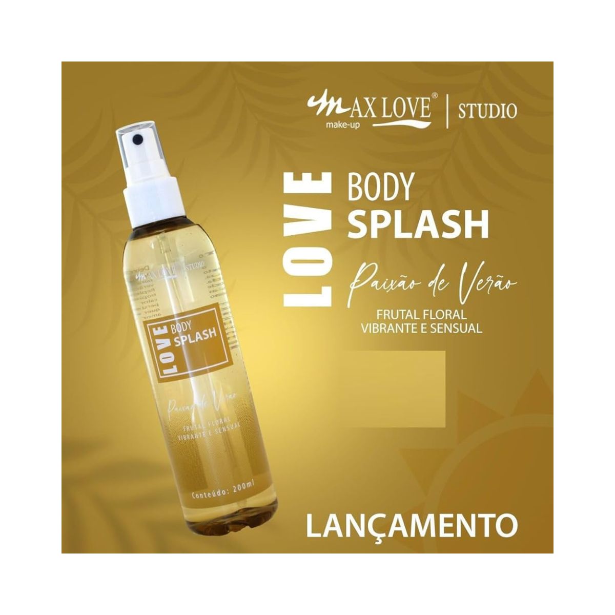 BODY SPLASH PAIXÃO DE VERÃO MAX LOVE 200ML