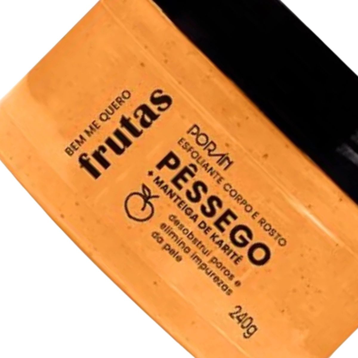 ESFOLIANTE PARA CORPO E ROSTO PÊSSEGO+MANTEIGA DE KARITÉ PORÁN 240G