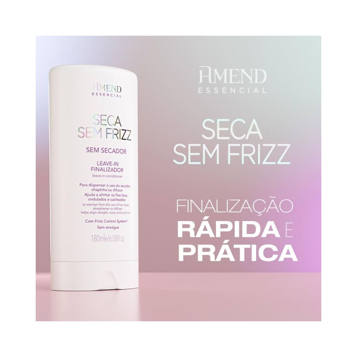 LEAVE-IN FINALIZADOR ESSENCIAL SECA SEM FRIZZ AMEND 180ML