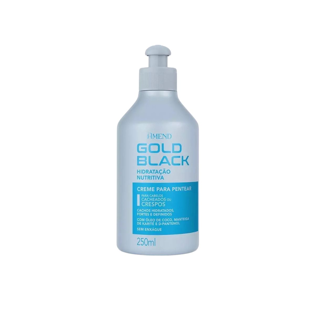 CREME PARA PENTEAR GOLD BLACK HIDRATAÇÃO NUTRITIVA AMEND 250ML