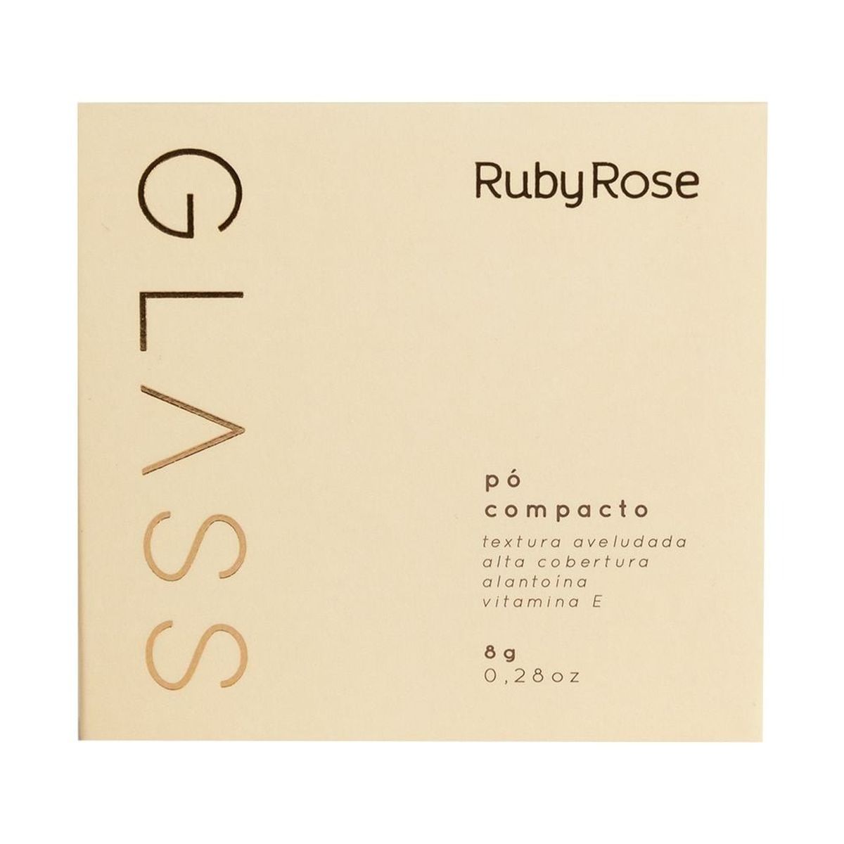 PO COMPACTO RUBY ROSE GLASS GPD30