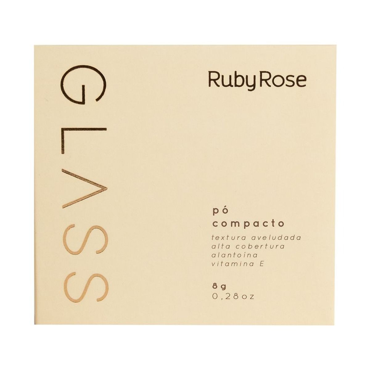 PO COMPACTO RUBY ROSE GLASS GPF20
