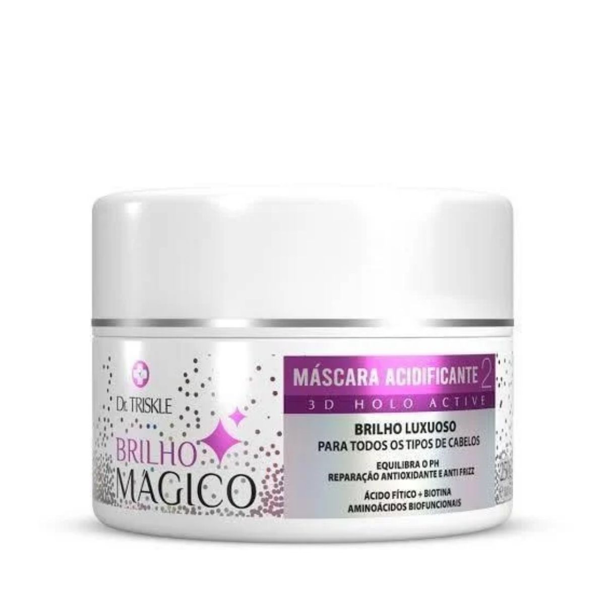 MÁSCARA ACIDIFICANTE BRILHO MÁGICO TRISKLE 250G
