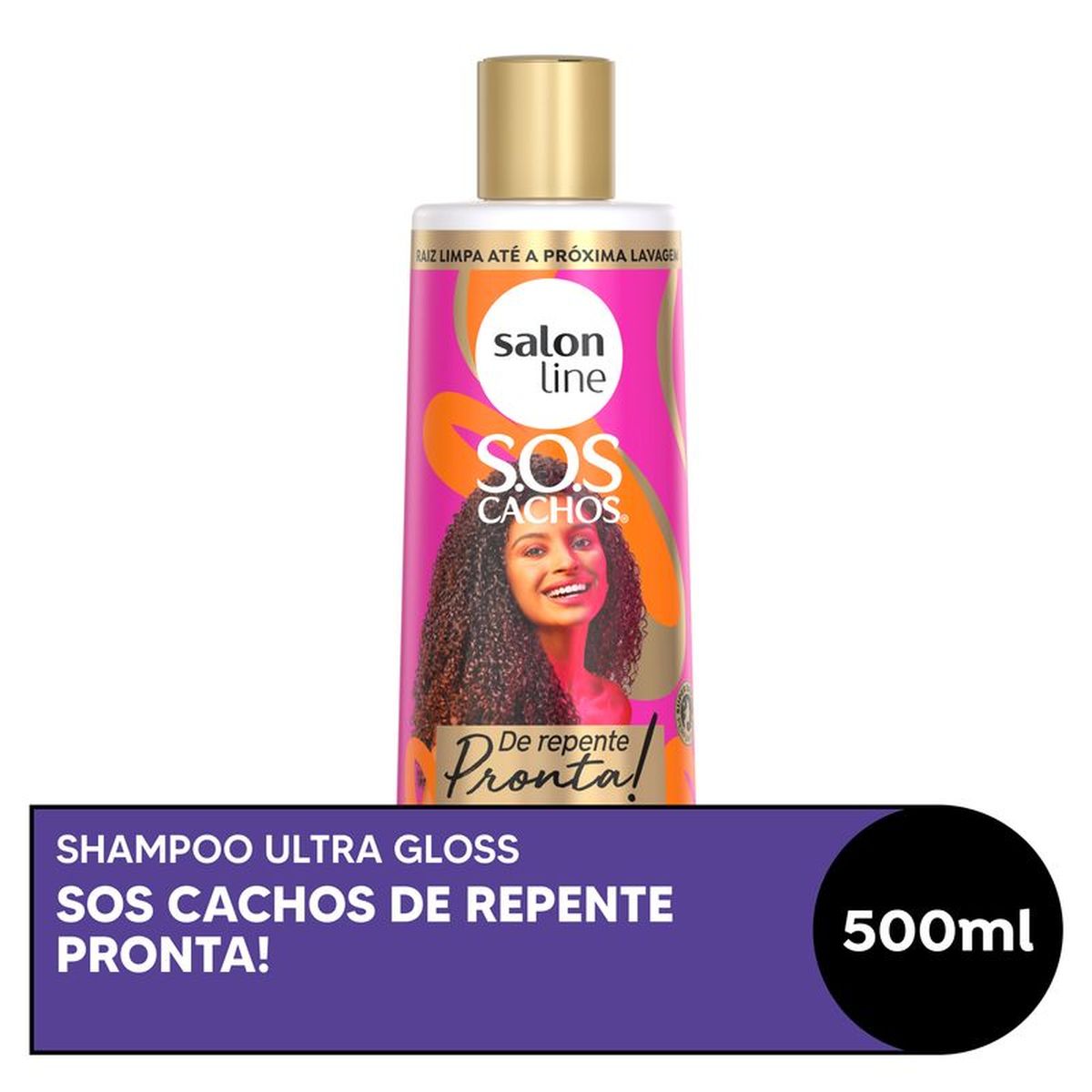 SOS SHAMPOO ULTRA GLOSS DE REPENTE PRONTA SALON LINE 500ML