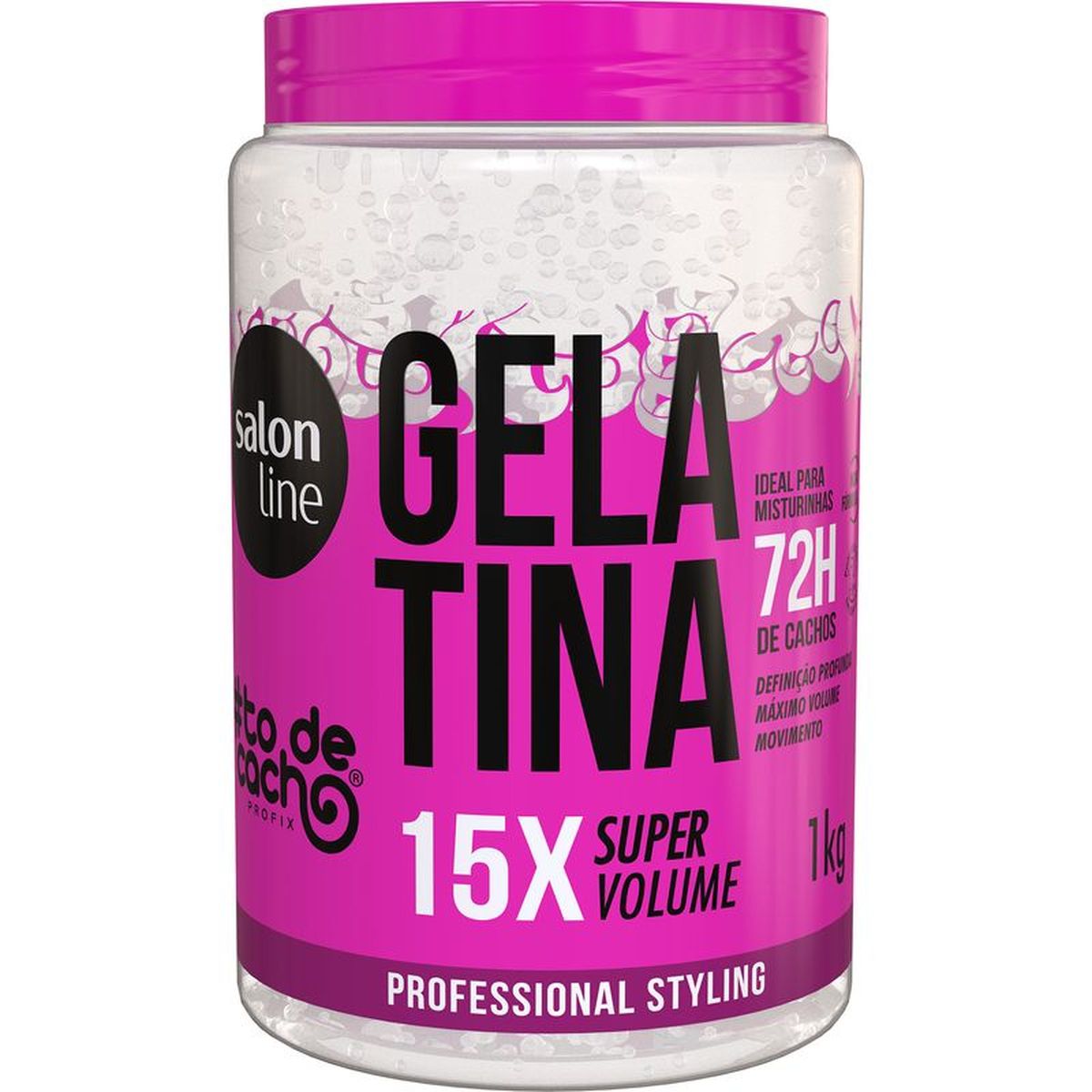 GELATINA CONDICIONADOR SUPER VOLUME #TODECACHO SALON LINE 1KG