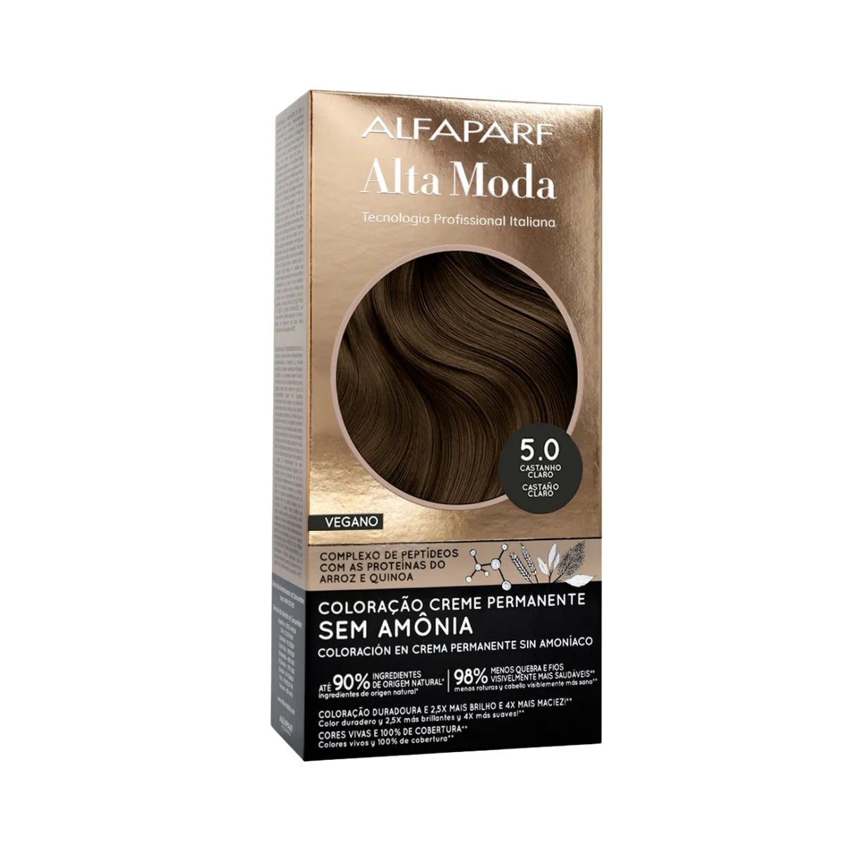COLORAÇÃO SEM AMÔNIA 5.0 CASTANHO CLARO ALTA MODA